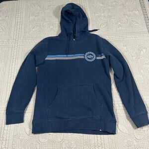 Quiksilver Men's M Hoodie Blue Poly Cotton Blend Quiksilver Boardriding Apparel
